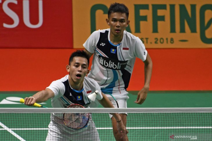 Fajar/Rian tantang seniornya Ahsan/Hendra di Indonesia Masters