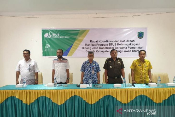 BP Jamsostek sosialisasikan program jasa konstruksi kepada Pemkab Paluta