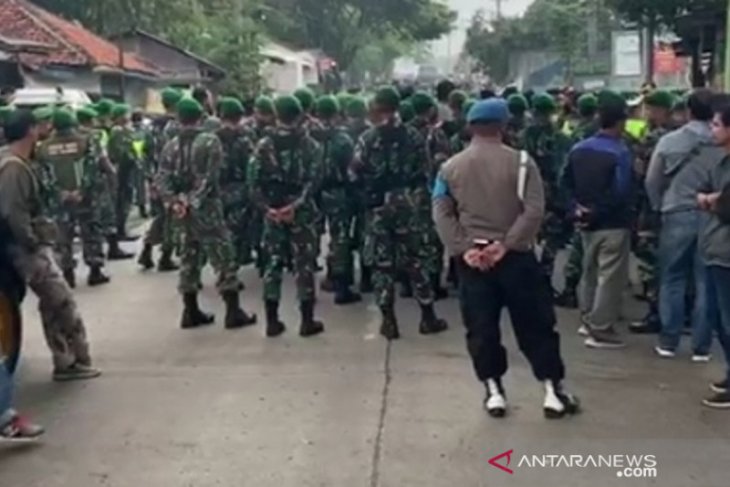 600 personel gabungan jaga lokasi bentrokan ormas di Sukabumi