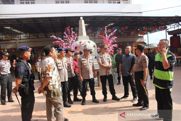 Kapolda Jambi pantau kegiatan Imlek di Vihara Sakyakirti