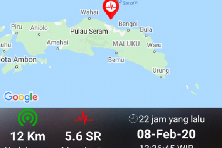 BPBD : Tidak ada korban jiwa akibat gempa magnitudo 5,6 di Seram Utara Timur