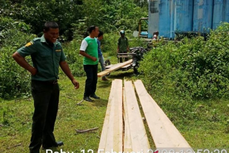 BKPH amankan kayu olahan ilegal di Nagan Raya