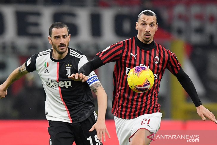 Hasil pertandingan semifinal leg pertama Coppa Italia Juve vs Milan