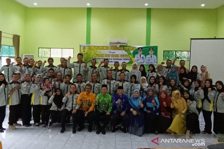 Bupati dan Wabup HST hadiri temu koordinasi Penyuluhan Pertanian