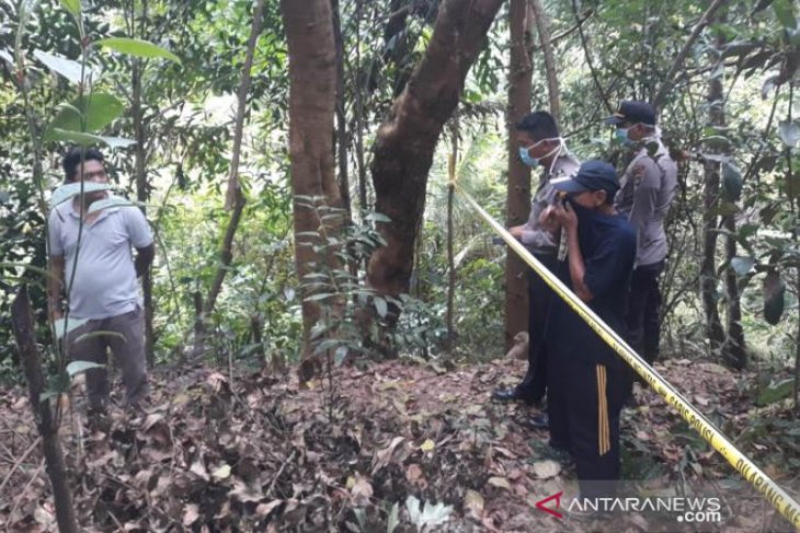 Warga temukan mayat yang sudah membusuk di kebun belakang Kantor Camat Mentok
