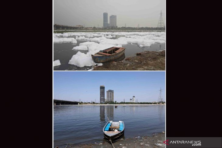 Tingkat pencemaran di Kota New Delhi menurun seiring diberlakukannya karantina wilayah