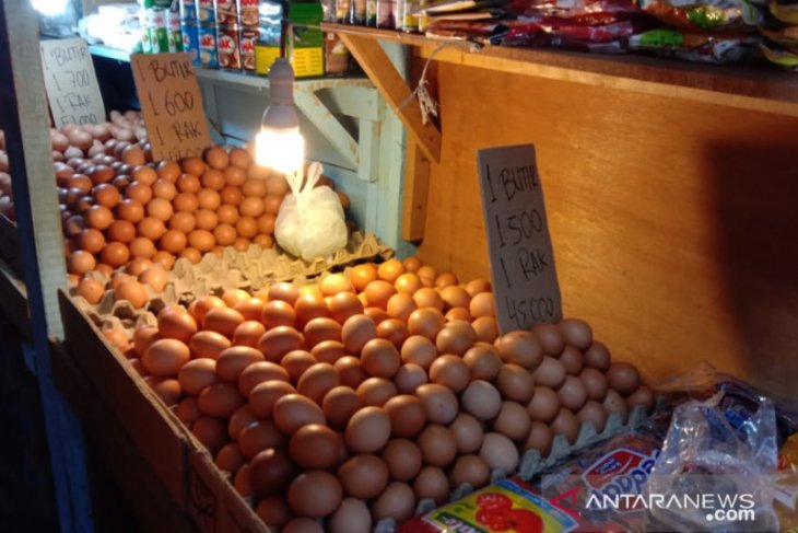 Harga telur ayam ras di pasar tadisional Ambon bervariasi