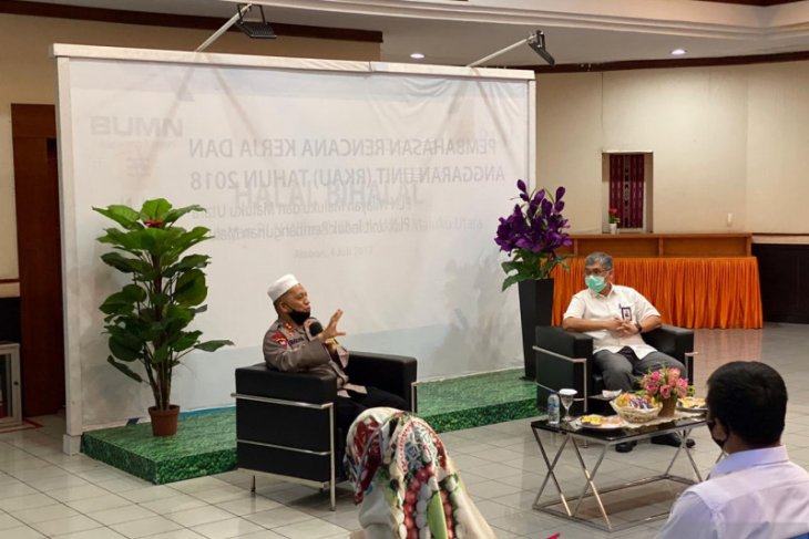 Kapolda sampaikan tausyah agama di PLN Maluku dan Malut