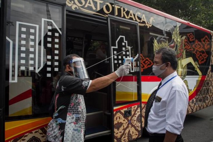 Protokol kesehatan dalam bus Gatotkaca