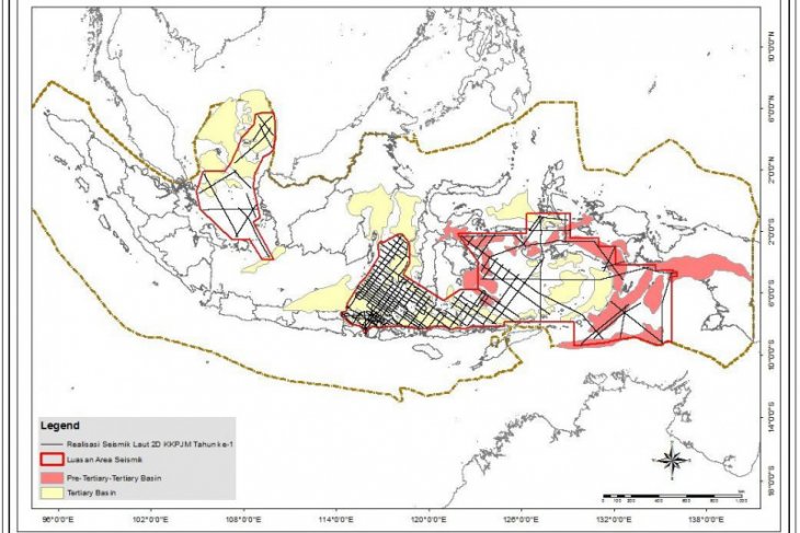 RI berhasil survei seismik terpanjang di Asia Pasifik