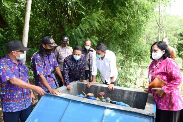 Sumur bor bantuan Kementerian ESDM penuhi kebutuhan air warga Pojok Kediri