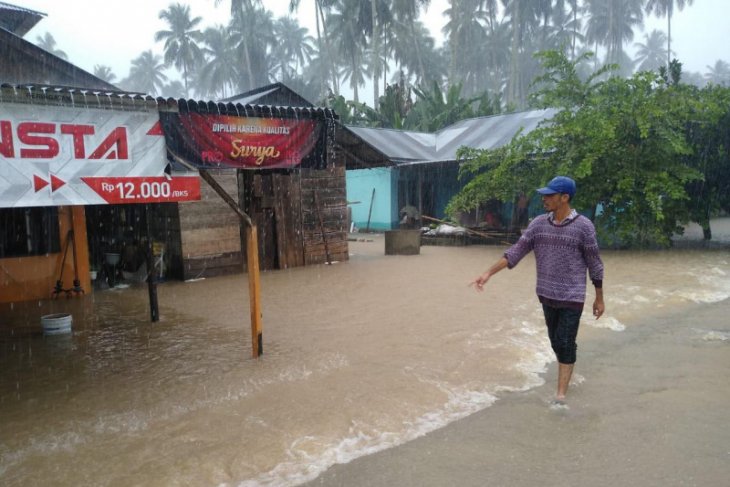 Ratusan rumah di Kabupaten Pulau Morotai terendam banjir