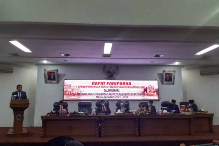 Pidato perdana di DPRD, Bupati Batanghari singung defisit APBD 2020