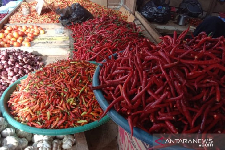 Harga cabai merah biasa di pasar tradisional Ambon naik