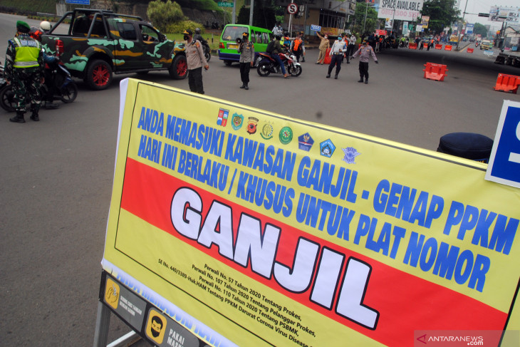 Pemberlakuan ganjil genap di Kota Bogor