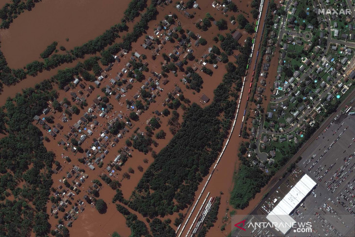 Banjir dampak Badai Ida di New Jersey AS