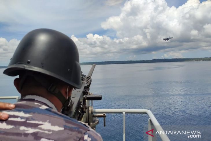TNI AL latihan kesiapan alustista kapal dan pesawat di laut perairan Arafuru