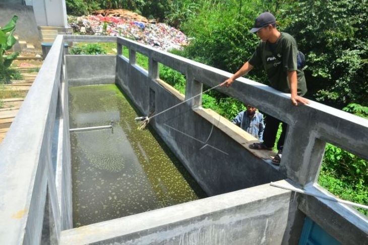 Instalasi bioreaktor pengolahan sampah