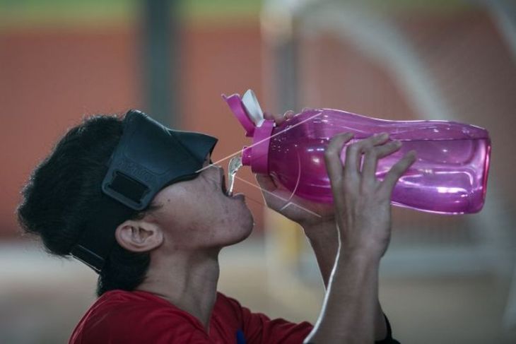 Latihan goalball jelang ASEAN Paragames 2022