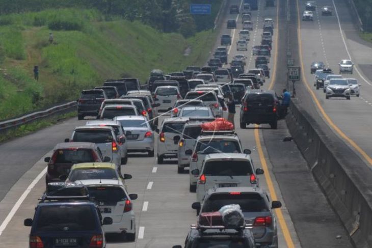 Arus balik di Jalan Tol Solo-Semarang