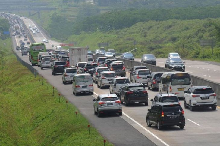 Arus balik di Jalan Tol Solo-Semarang