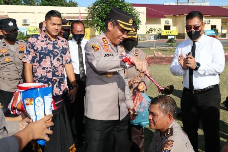 Belasan personel Polres Batubara naik pangkat di hari Bhayangkara ke-76