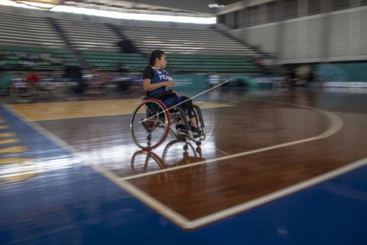 Jelang pertandingan basket kursi roda ASEAN Para Games 2022