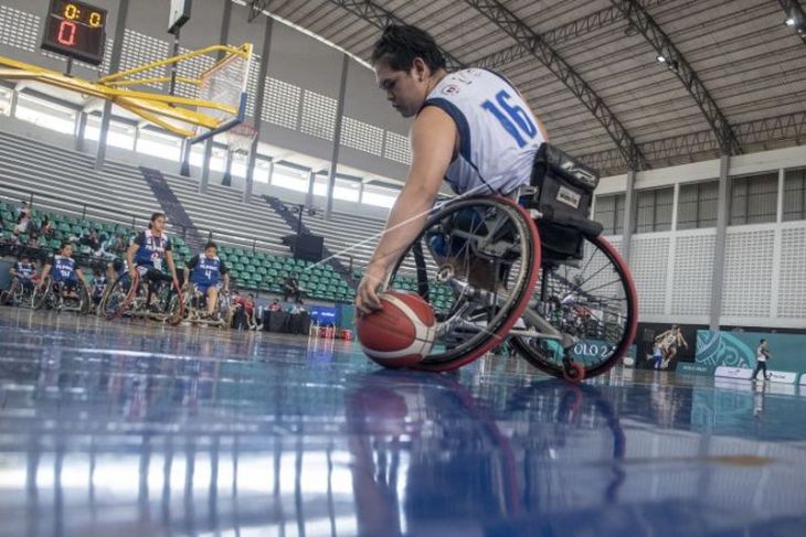 Jelang pertandingan basket kursi roda ASEAN Para Games 2022