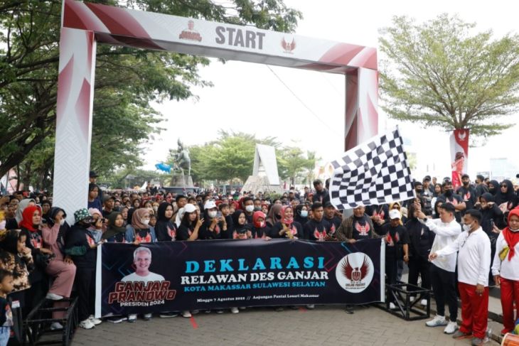 Ribuan warga di Makassar dukung Ganjar sebagai Capres 2024