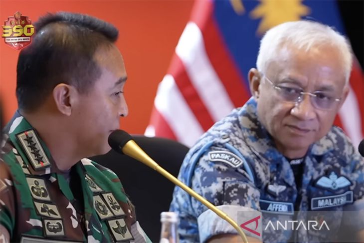 Jenderal Andika sebut kerja sama Indonesia-Malaysia cara terbaik tangani tantangan