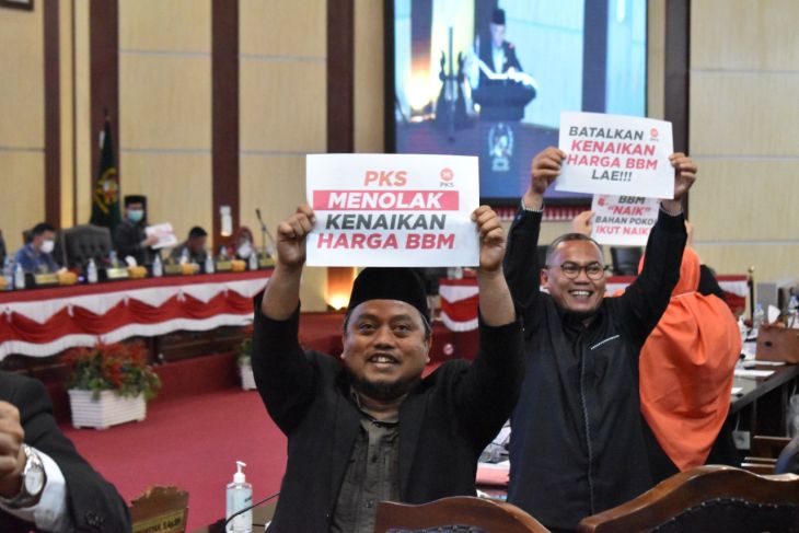 Rapat paripurna FPKS DPRD Kota Medan tolak kenaikan harga BBM