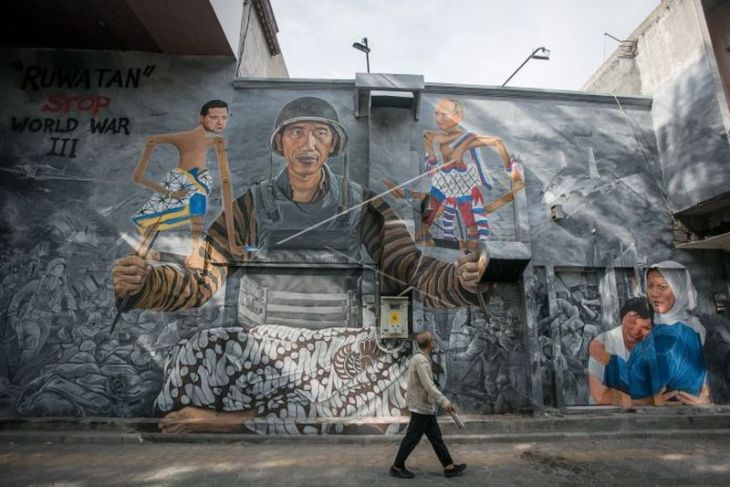 Mural harapan menghentikan perang