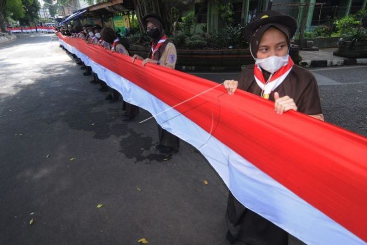 Kirab Merah Putih di Salatiga