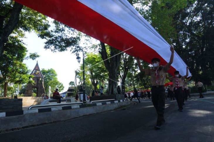 Kirab Merah Putih di Salatiga