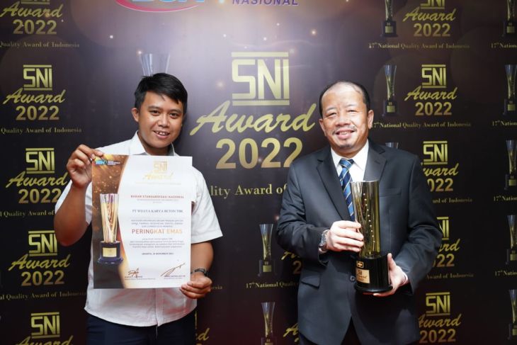 WTON Jadi Satu-satunya Precaster Peraih Gold di SNI Award 2022