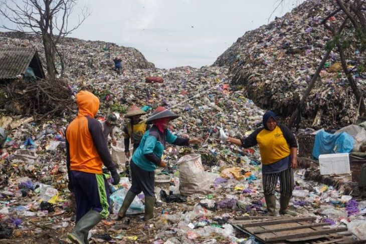 Timbulan sampah di Indonesia 18,30 juta ton per tahun