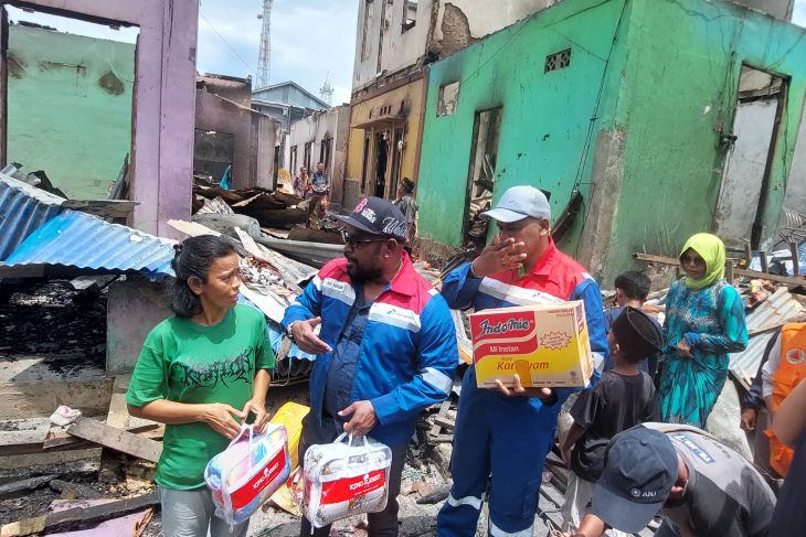 Pertamina RU VII Kasim salurkan bantuan untuk korban kebakaran di Kota Sorong