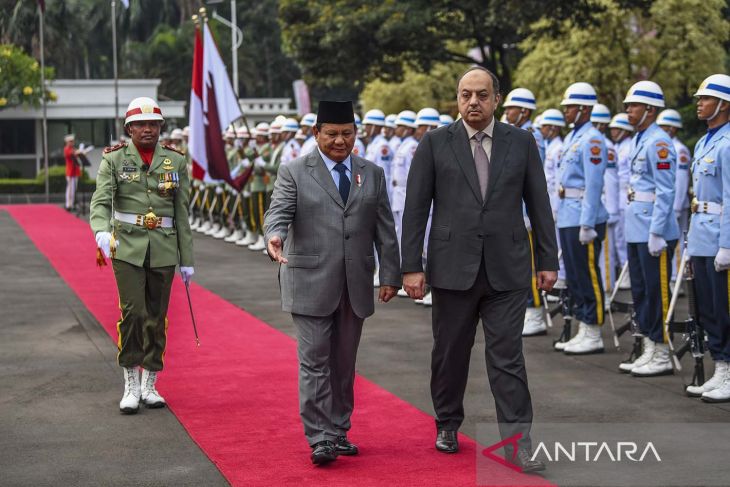 Menhan Prabowo Subianto terima kunjungan Menhan Qatar