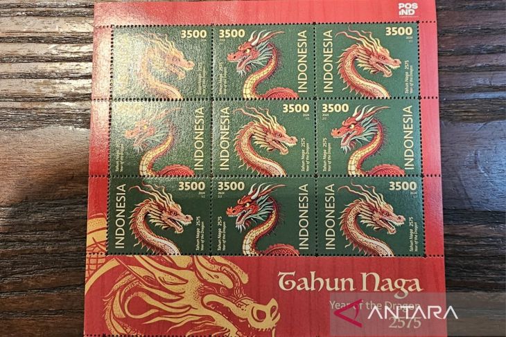 Kementerian Komunikasi dan Informatika meluncurkan katalog prangko 2024 dan prangko Tahun Naga