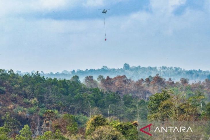 Titik panas di IKN dikurangi lewat operasi pembasahan udara