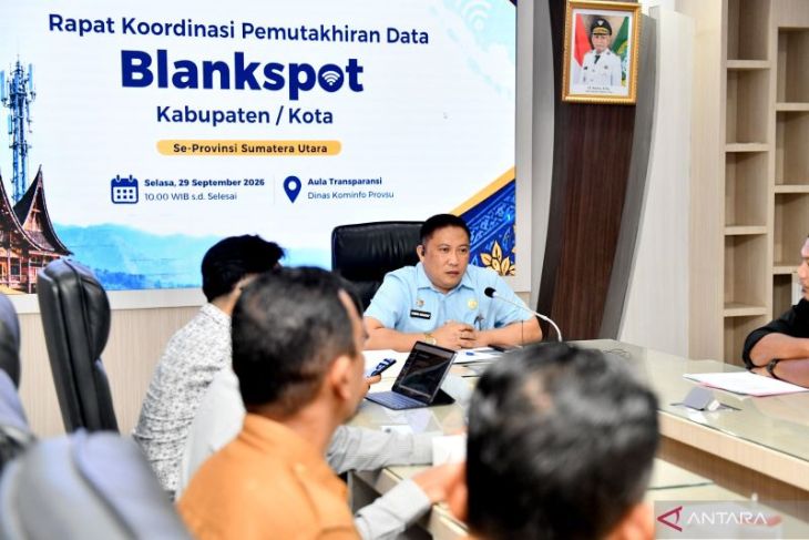 Dinas Kominfo Sumut minta kabupaten/kota mutakhirandata blank spot
