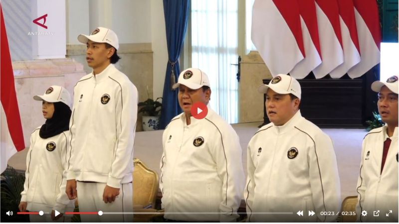 Presiden janjikan bonus Rp3 miliar atlet peraih emas Asian Games 2026 - VIDEO