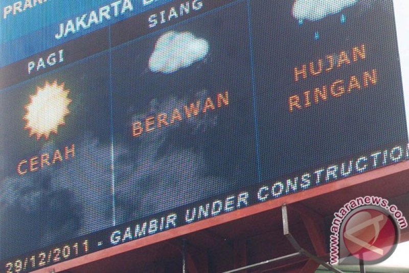 Jakarta diperkirakan berawan Jumat malam