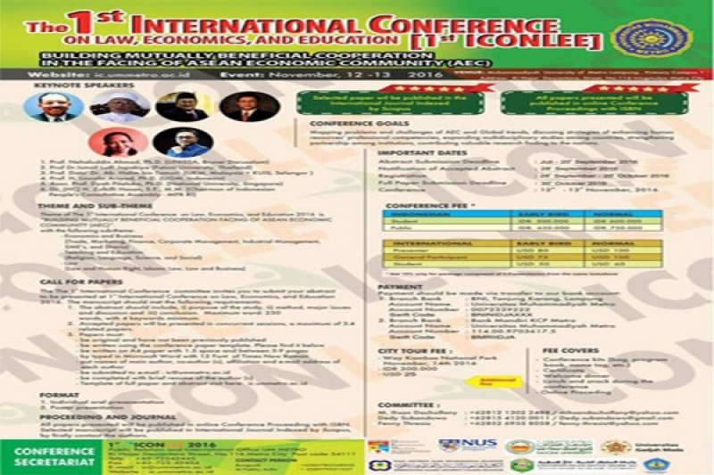 Universitas Muhammadiyah Metro Gelar Konferensi Internasional