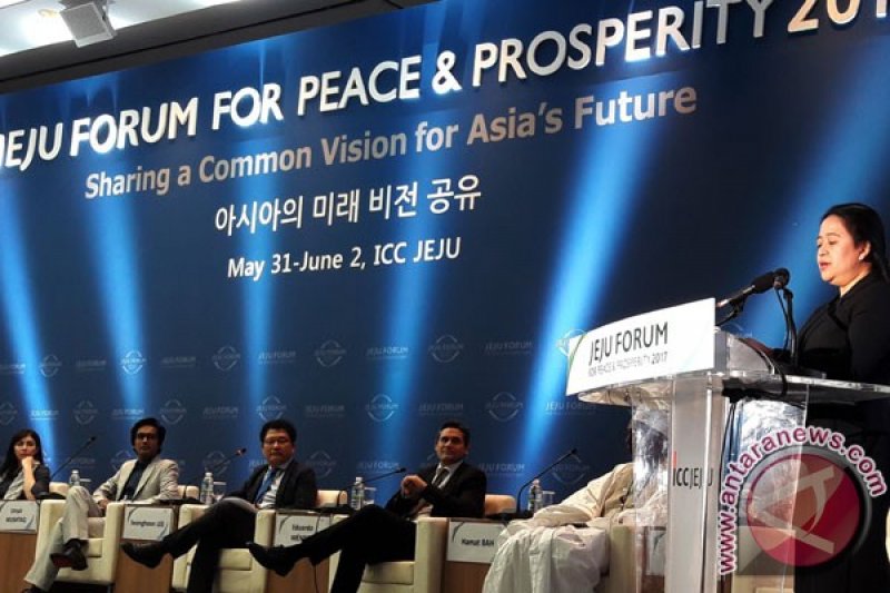 Menko PMK tawarkan Pancasila untuk peradaban dunia yang maju dan bermartabat di Jeju Forum for Peace and Prosperity 2017