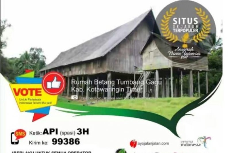 Betang Tumbang Gagu Nominator Situs Bersejarah Terpopuler
