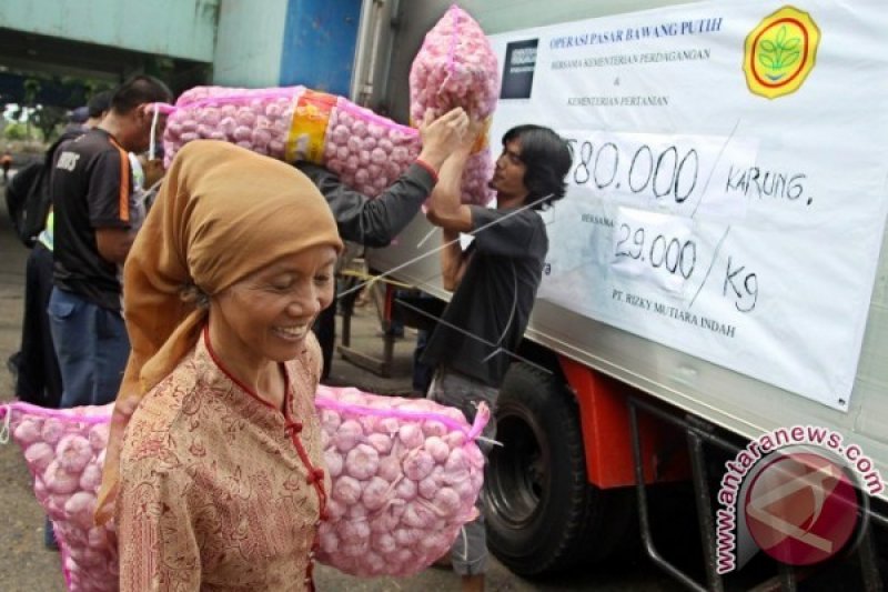 Kemendag gelar operasi pasar bawang putih stabilitas harga