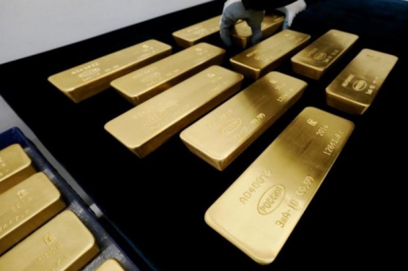 Harga emas batangan ANTAM naik