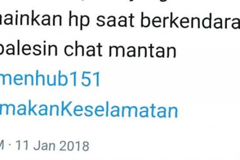 Ciutan Kocak Netizen Soal Mantan dalam Hastag #UtamakanKeselamatan, Apa Hubungannya?