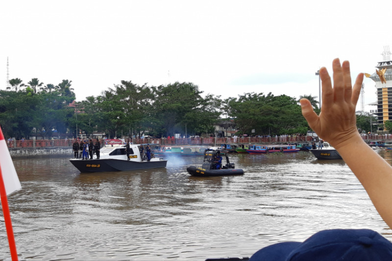Obor Asian Games 2018 susuri Sungai Martapura